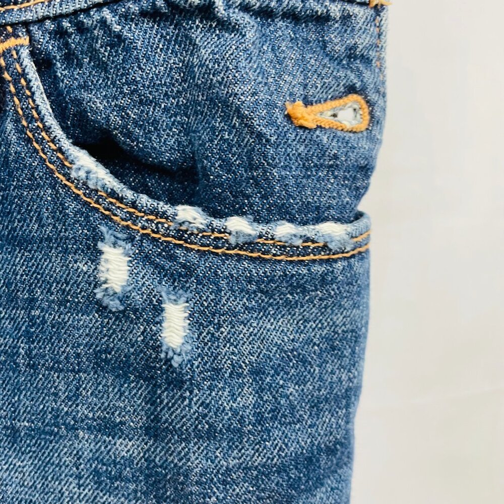Old Navy Distressed Kids Denim Overalls Size XL (12) - Picture 8 of 16